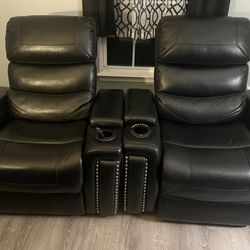 Black Jackson Triple-Power Electric Reclining Chairs- FREE DELIVERY