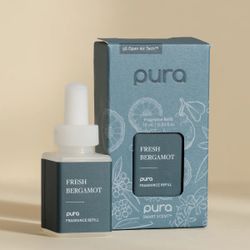 PURA Fresh Bergamot Scent Refills bundle of 4