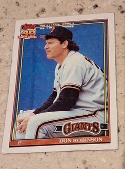 1991 Topps baseball card of Don Robinson