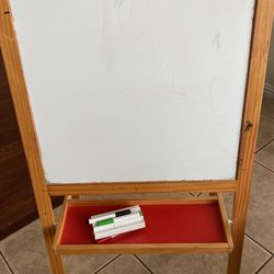 Whiteboard and Blackboard With Duster