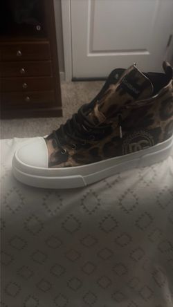 Dolce & Gabbana Leopard Print High-Top Sneakers