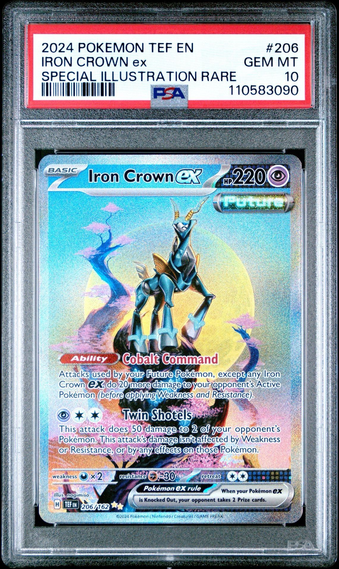 Iron Crown Ex PSA 10 #206 From Temporal Forces For Sale
