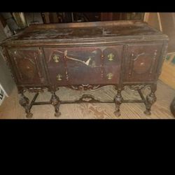 Late 1800's- 1920's Era Beautiful Jacobean Buffet 