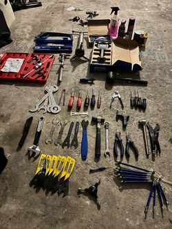 Large Mixed Bike Tool Collection