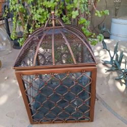 $15 Copper Color Heavy Candle Holder/Garden Lantern Very Pretty