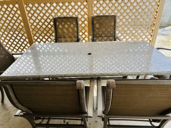 Patio Table With 6 Chairs