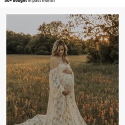 Saslax Lace Stretchy Maternity Shoot Dress 