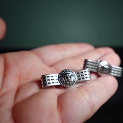 Medusa earrings sterling silver new 