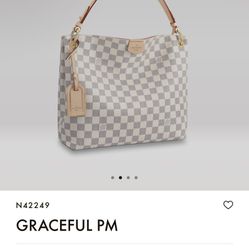 LV Handbag (graceful PM) New with Box And Receipt, Dust Bag And Outside Wrapping Bag 