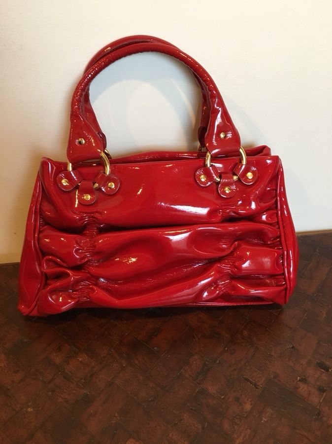 Red Desmo Patent Leather Handbag