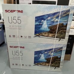SCEPTRE 55” 4K UHD Tv 