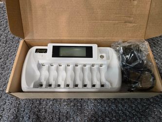 Bonai 8-Bay AA/AAA Battery Charger with LCD