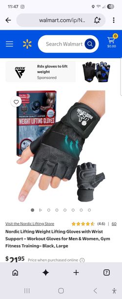 Nordic Lifting Weight Lifting Gloves with Wrist Support