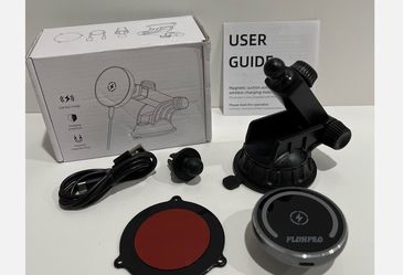 Magnetic Wireless Car Charger and Phone Holder