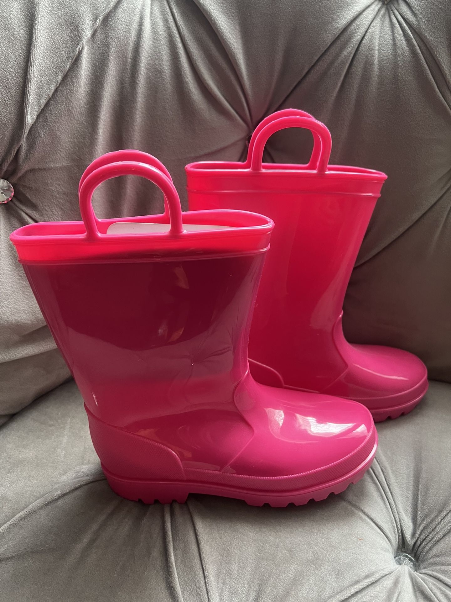Pink Girls Rain Boots