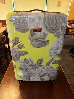 Jessica Simpson Floral Hard-Shell Suitcase - Spinner Luggage
