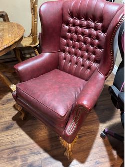 Leather arm chairs