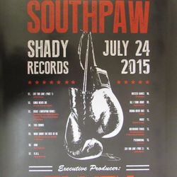 Eminem Signed 'Southpaw' Movie Soundtrack Poster