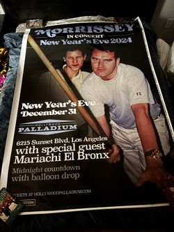 RARE! Morrissey Poster (approx 51”x73”)