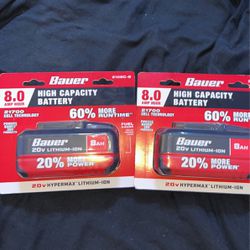 Bauer 8.0Amp Hour Battery 2 Pack