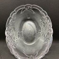 Vintage Mikasa Crystal Oval Serving Bowl