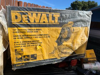 DEWALT DW715 12" Single-Bevel Compound Miter Saw