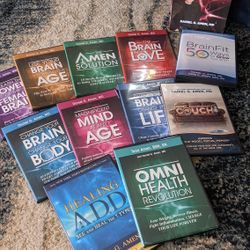 The Ultimate Brain Box X DVDs Box SET Daniel G. Amen, MD.

Includes the 10 DVDs in the box, and a BONUS Brain Fit DVD.

All are in excellent condition