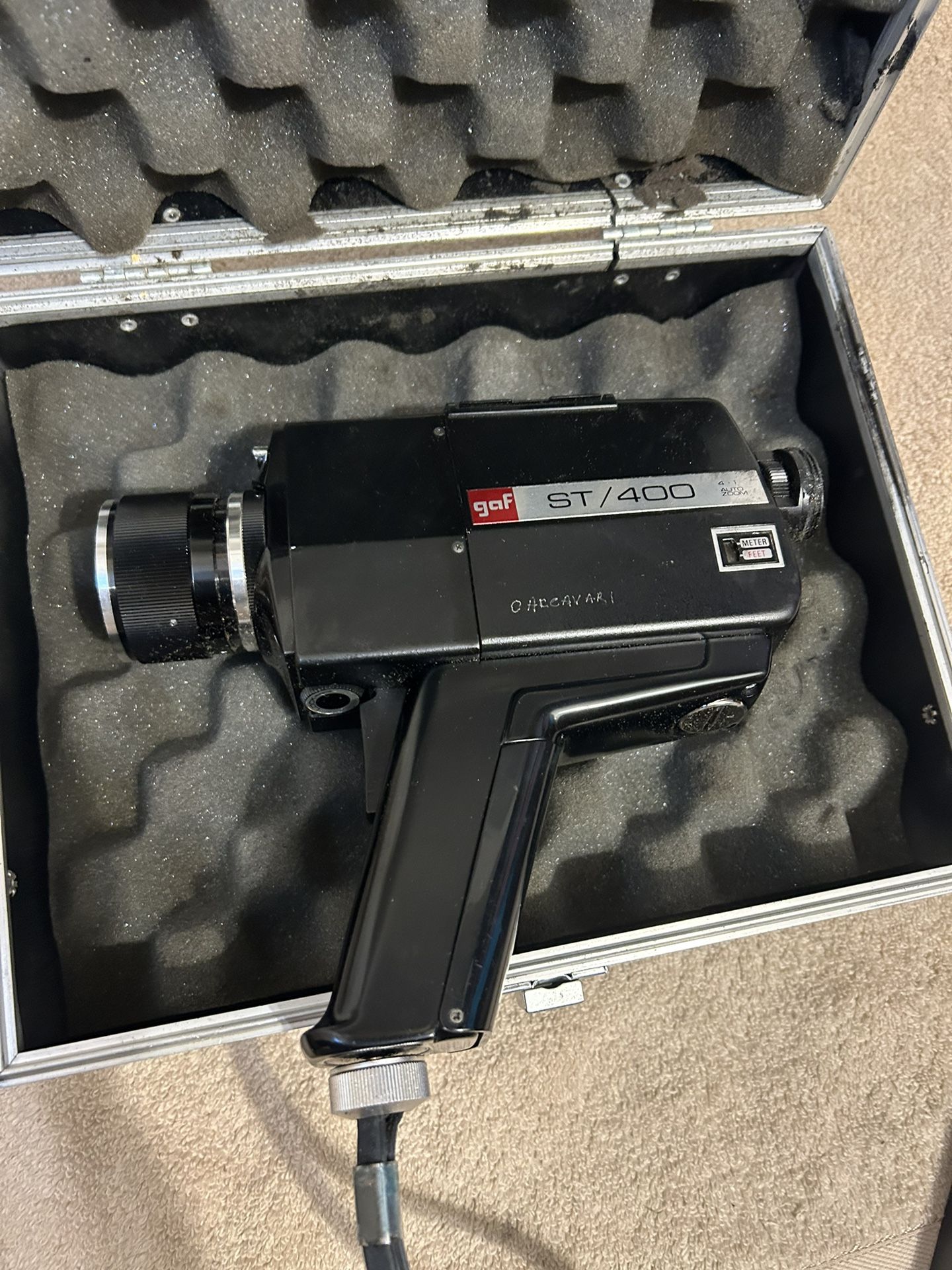 GAF ST/400 Super 8 Movie Camera With Case