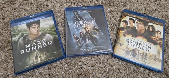 Maze Runner blue ray all 3 movies