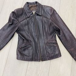 Leather Jacket Size P/S