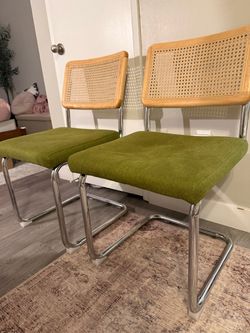 Olive Green Cesca Chairs - $90 for the pair