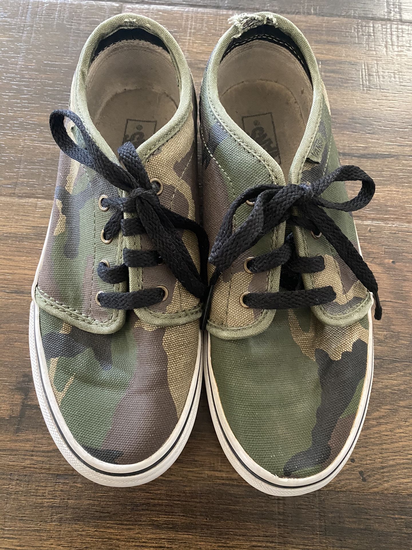 Vans Camo Green Size Youth 3