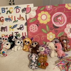 Lot If Beanie Boos And Tent 