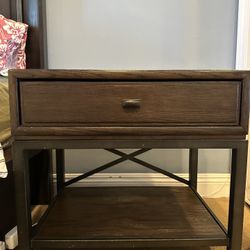 Wood Nightstand 
