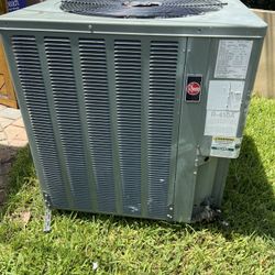 2011 Rheem 3 1/2 ton 410A complete system condenser and air handler working in good condition. Just upgraded to a new unit.