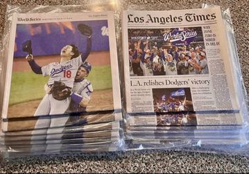 ⚾️ SET 2025 Dodgers World Series Los Angeles Times Newspaper