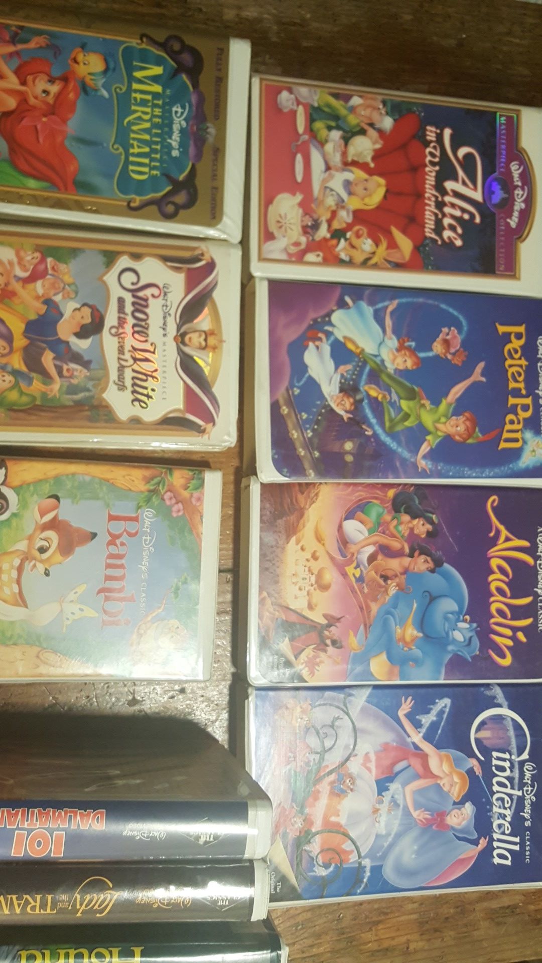 VHS Disney movies