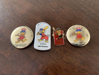 Set Of 1984 Olympic Pins