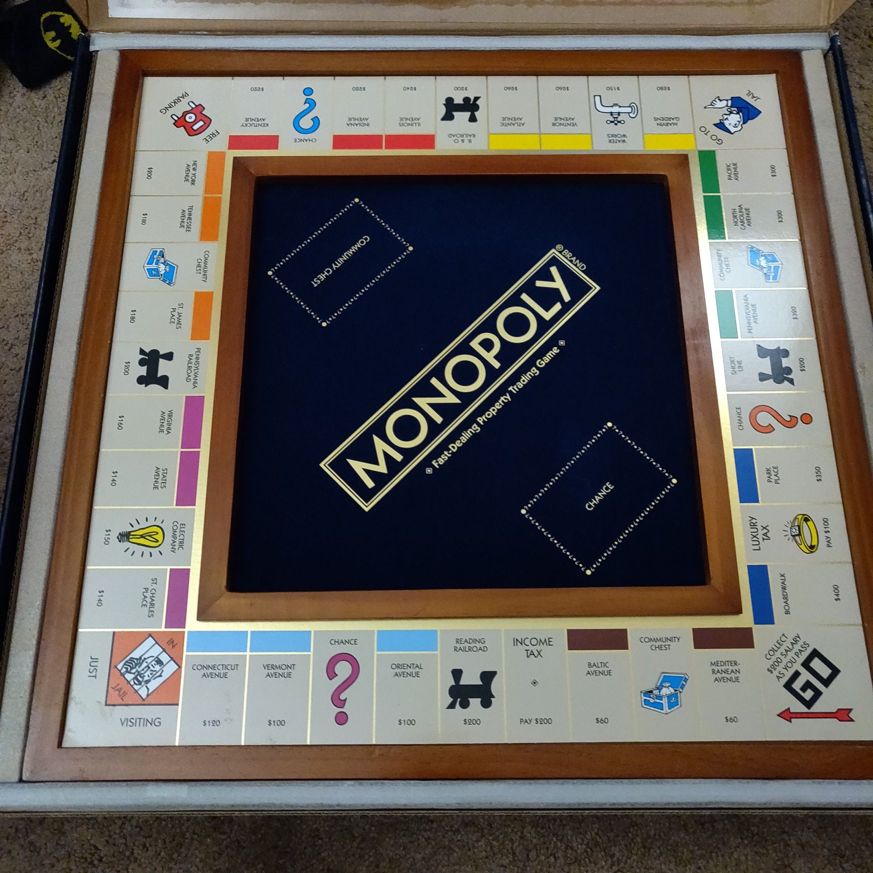 Monopoly Luxury Edition Vintage Wooden board game