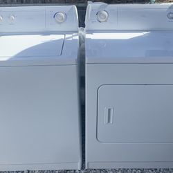 Whirlpool Washer And Dryer Set White Working Perfectly Fine Kenmore 