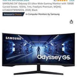 Samsung 34” Odyssey Curved Ultra Wide 