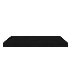 DHP Cora 6 Inch Quilted Thermobonded High Density Polyester Fill Futon Mattress, Full Size, Black (Futon not included) Black - 6" Full