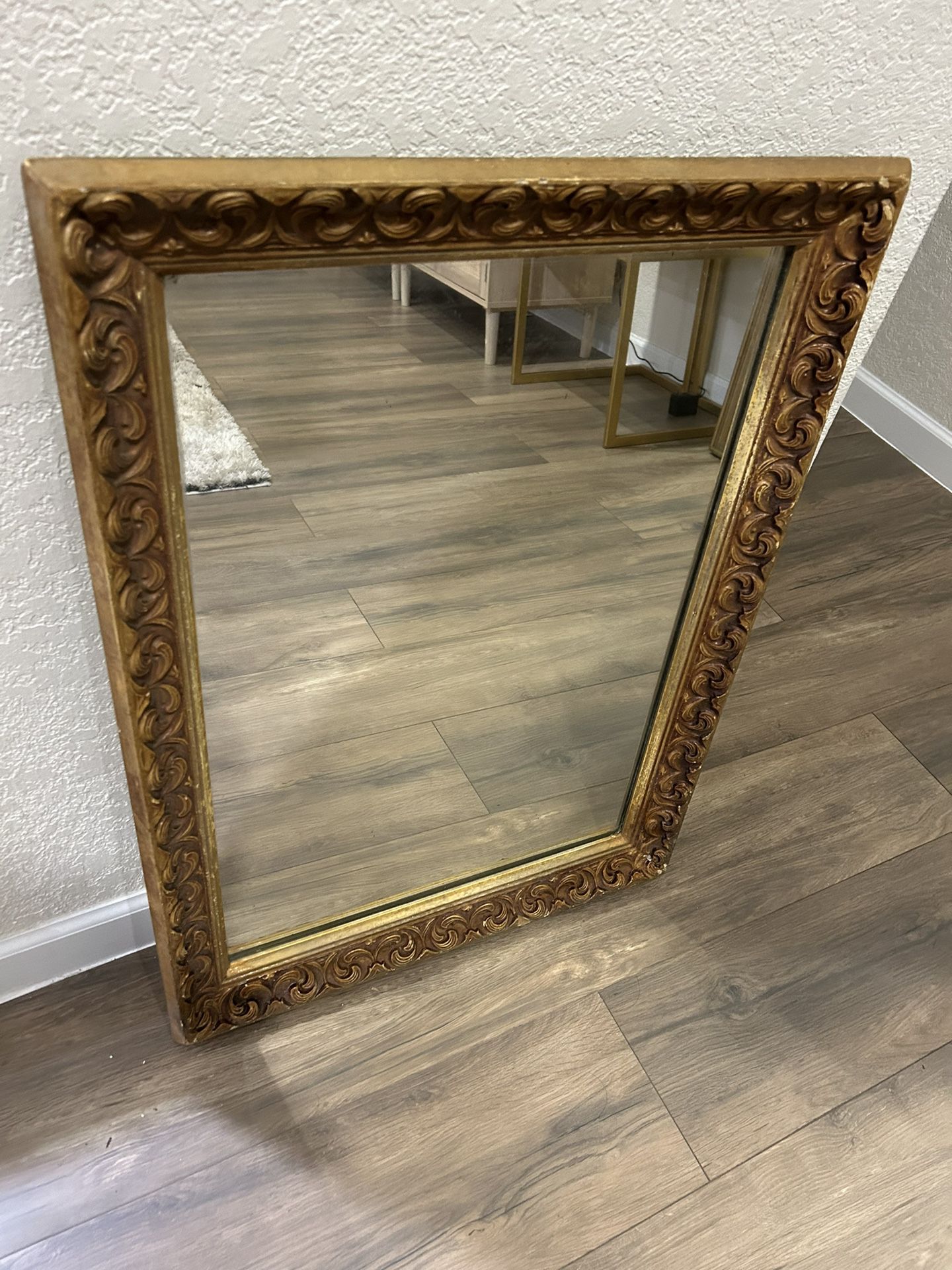 Old Wood Mirror 