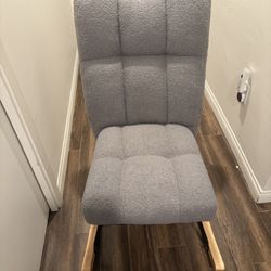 Gray Comfy Rocking Chair 