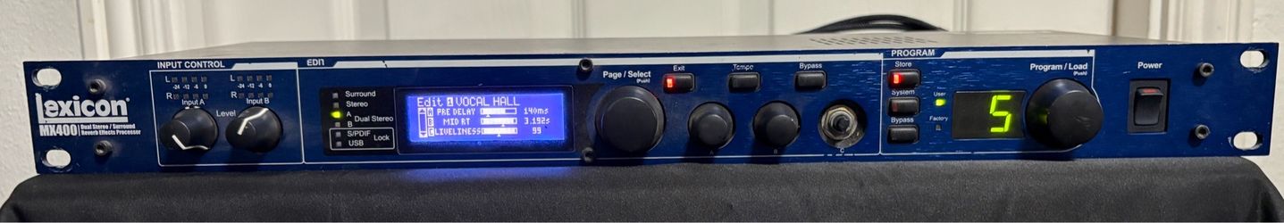Lexicon MX400 Stereo Reverb Effects Processor