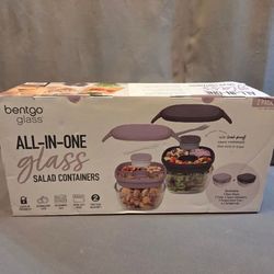 Bento Glass all in one salad containers