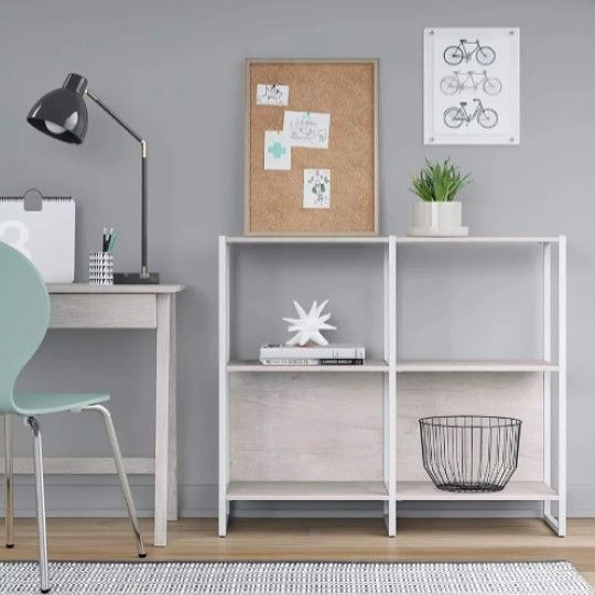 Brand New Project 62 /// 35" Paulo 2 Bookcase White