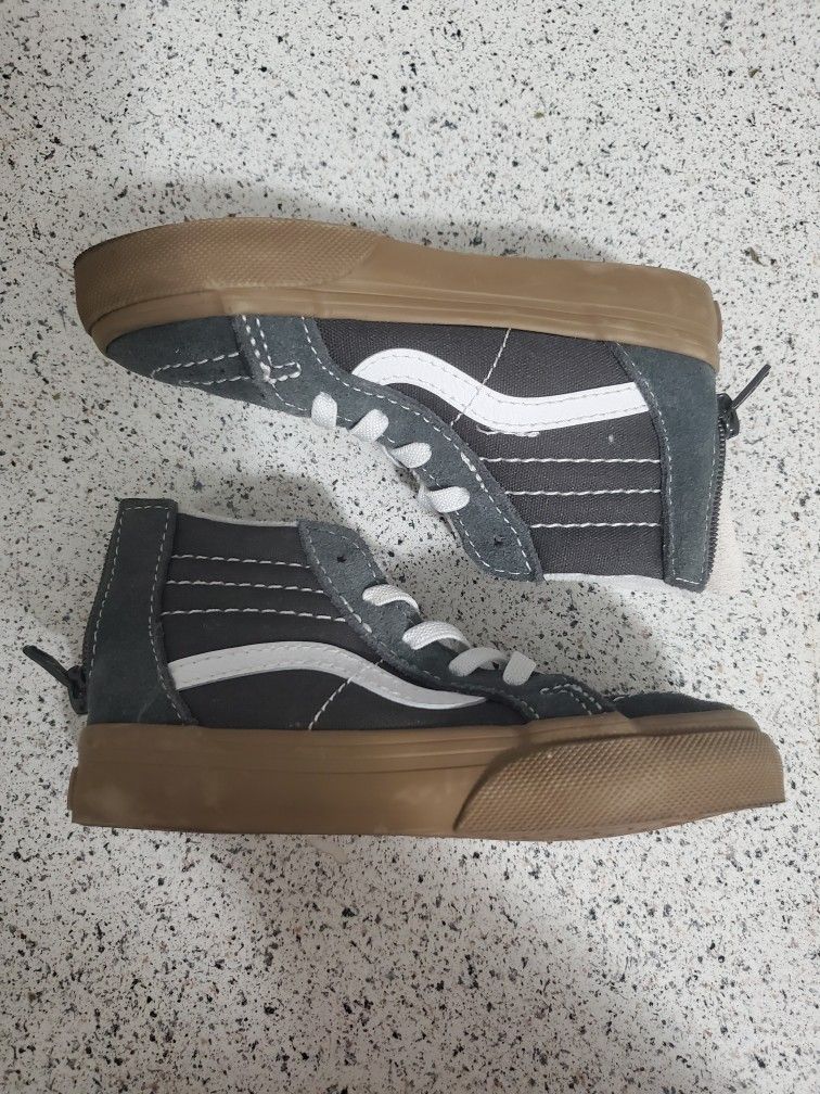 Grey Van's High Top Shoes
