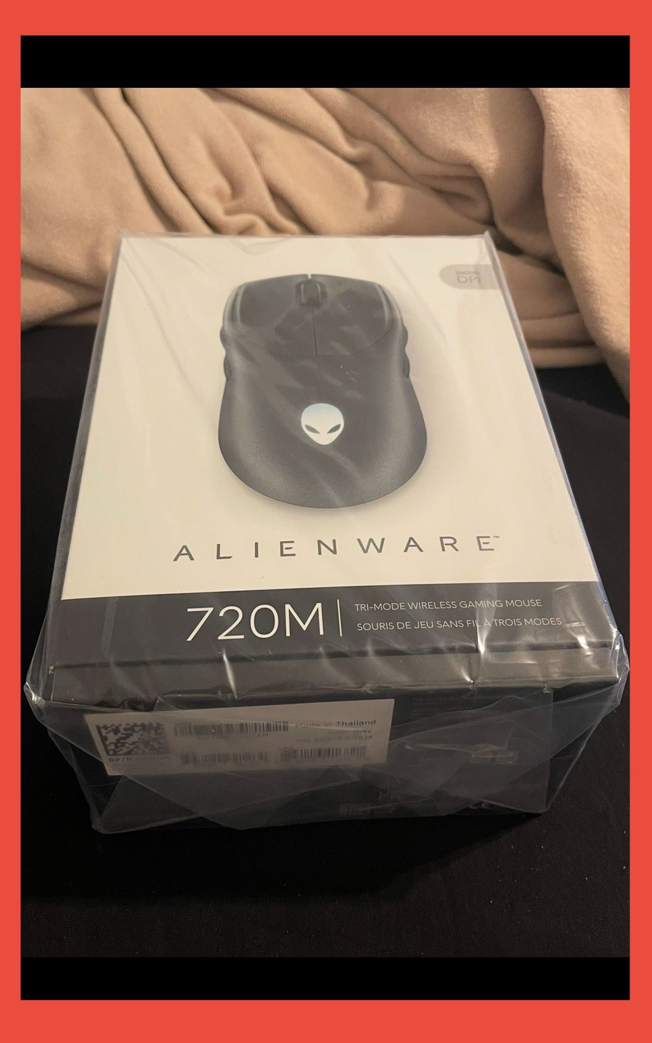 NEW Alienware AW720M, Tri-Mode Wireless Gaming Mouse (ambidextrous) USB, 2.4 GHz, Bluetooth 5.1