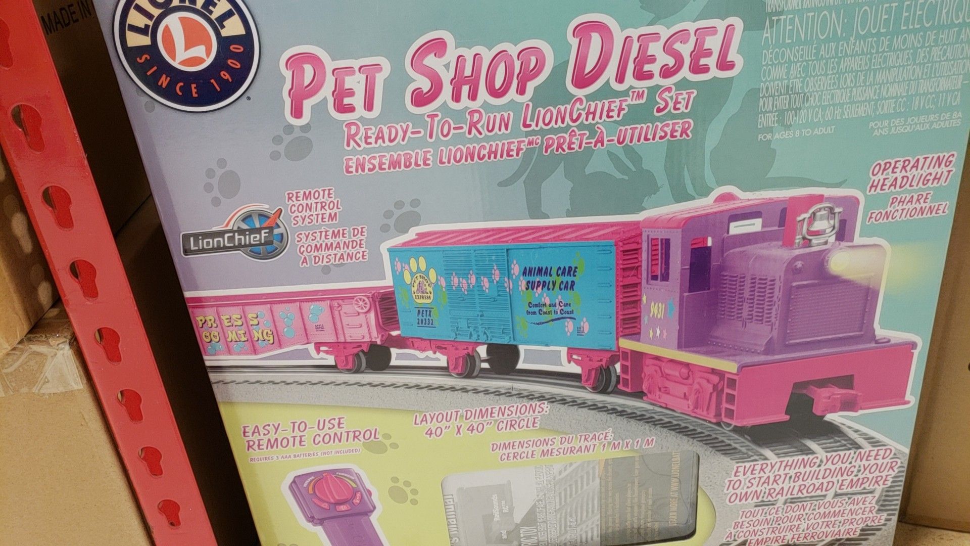Pet shop diesel remote train set